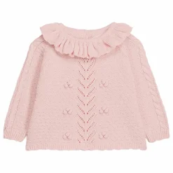 Pull Col Volants Elvina | Rose