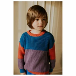 Pull Color Block Coton Bio | Corail