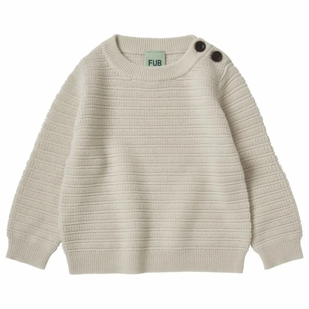 Pull Crew Maille Fine Laine Mérinos | Ecru