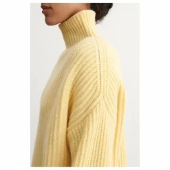 Pull Côtelé Laine - Collection Femme | Jaune