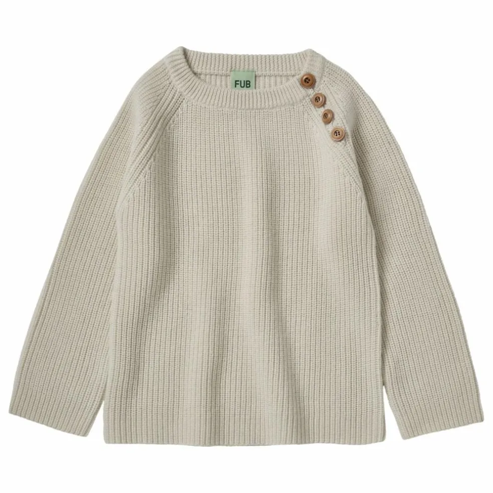 Pull Côtelé Laine Mérinos | Ecru