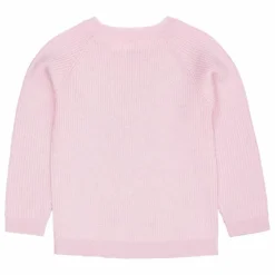 Pull Côtelé Laine Mérinos | Rose