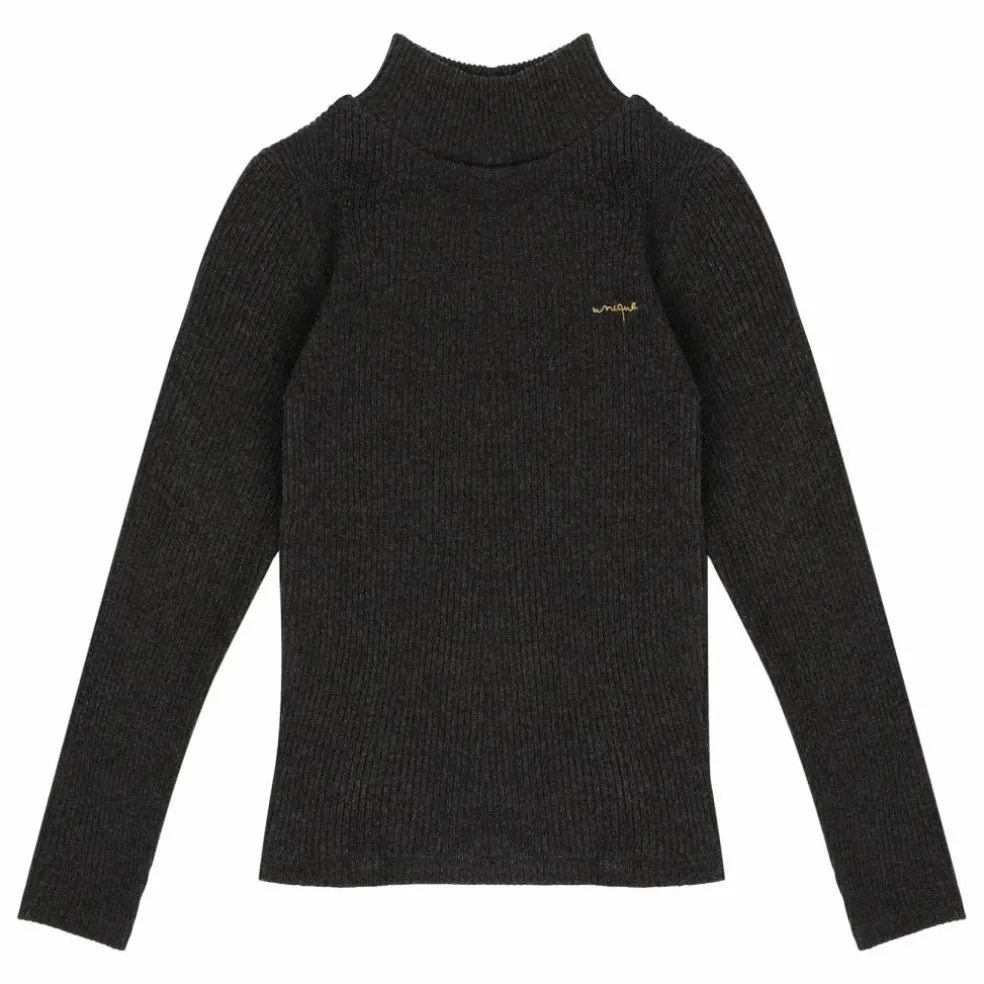 Pull Côtelé Tara | Gris foncé