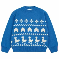 Pull Ferme Coton Bio | Bleu
