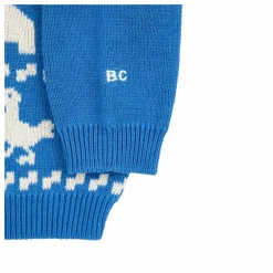 Pull Ferme Maille Coton Bio | Bleu