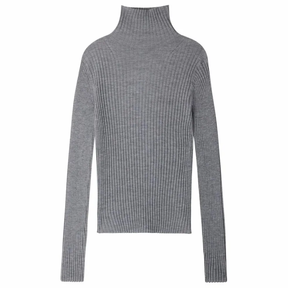 Pull Filao Laine Mérinos | Gris chiné