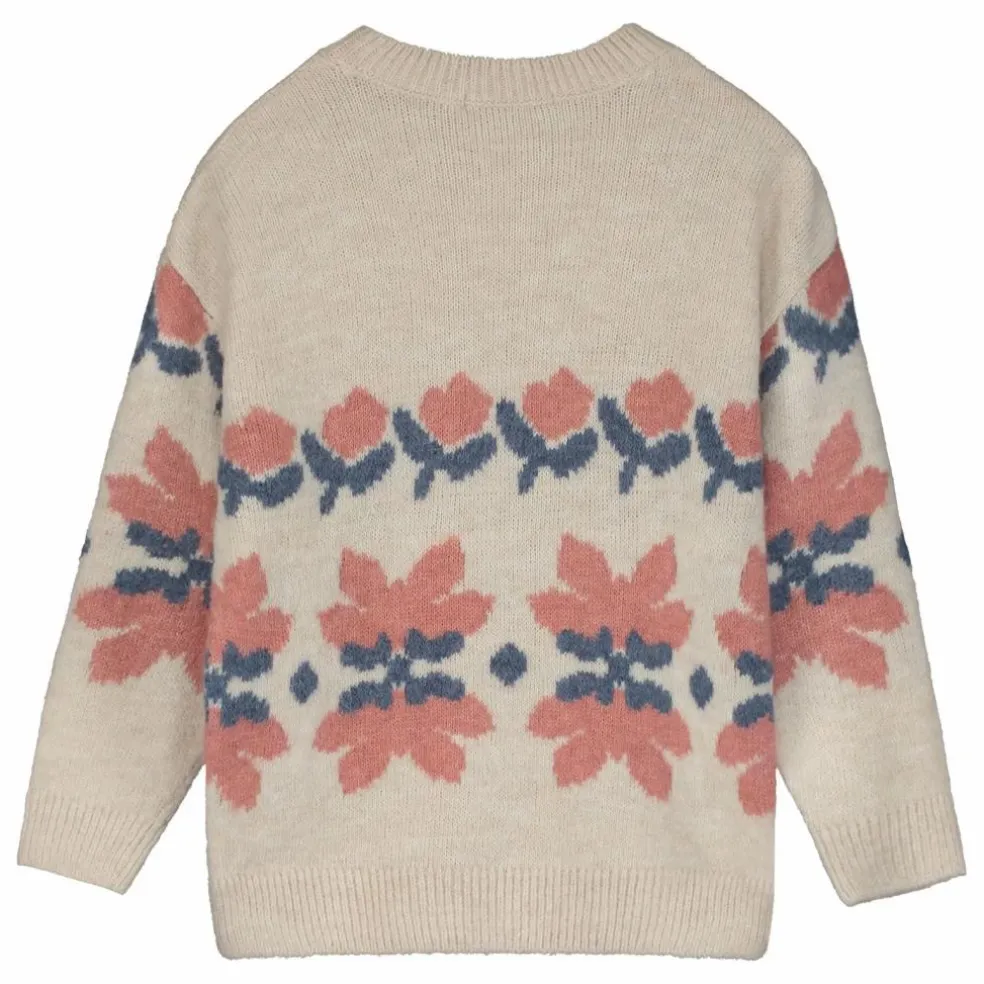 Pull Fleuri | Beige