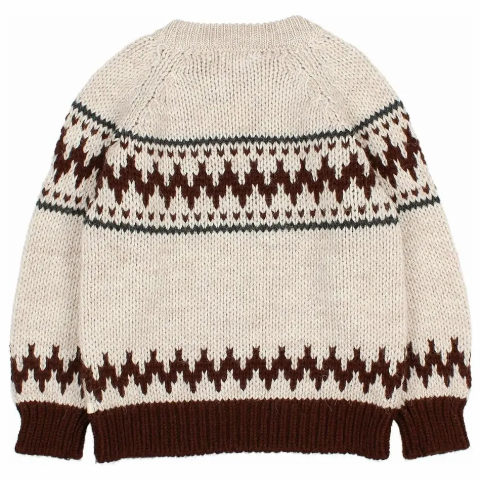 Pull Folk Laine Alpaga | Ecru