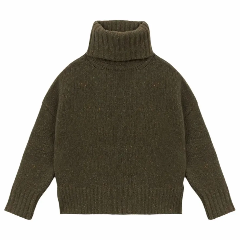 Pull Genievre Laine | Vert kaki