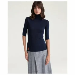 Pull Hardy Laine Mérinos | Bleu nuit