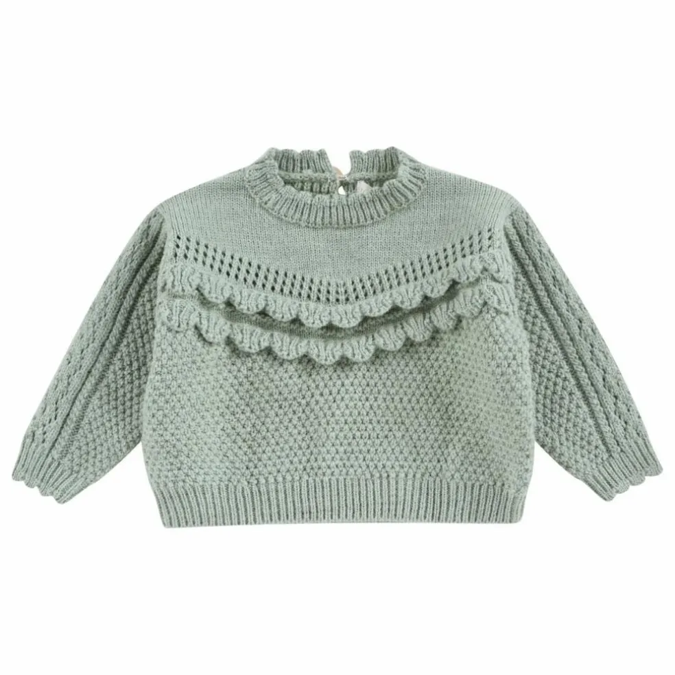 Pull Ionnisa Maille Fantaisie | Sauge