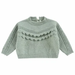 Pull Ionnisa Maille Fantaisie Bébé | Sauge