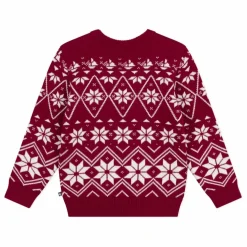Pull Jacquard Laine | Bordeaux