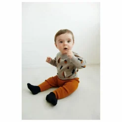 Pull Jaquard Laine de Mérinos Bébé | Beige chiné
