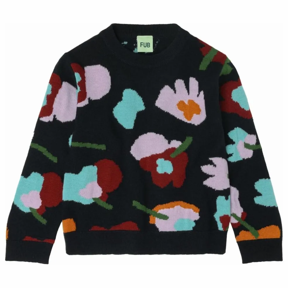 Pull Jaquard Laine de Mérinos | Bleu marine