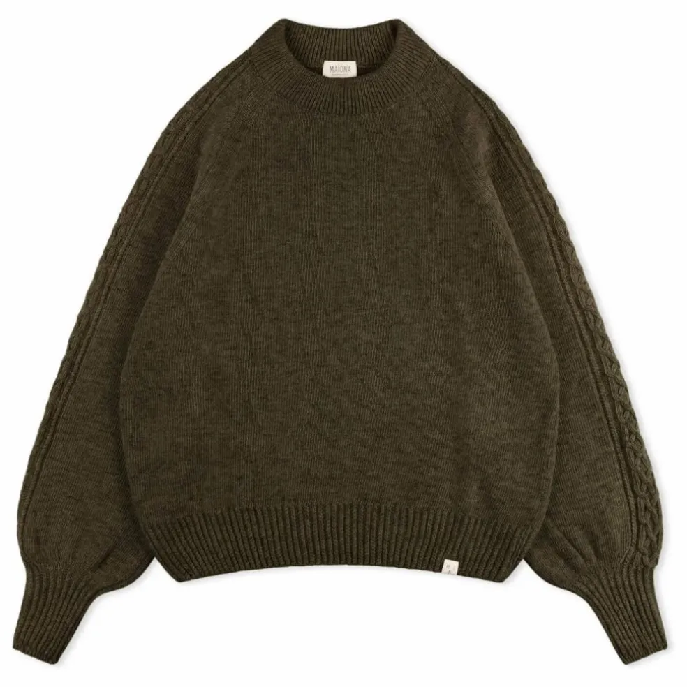 Pull Laine | Vert kaki