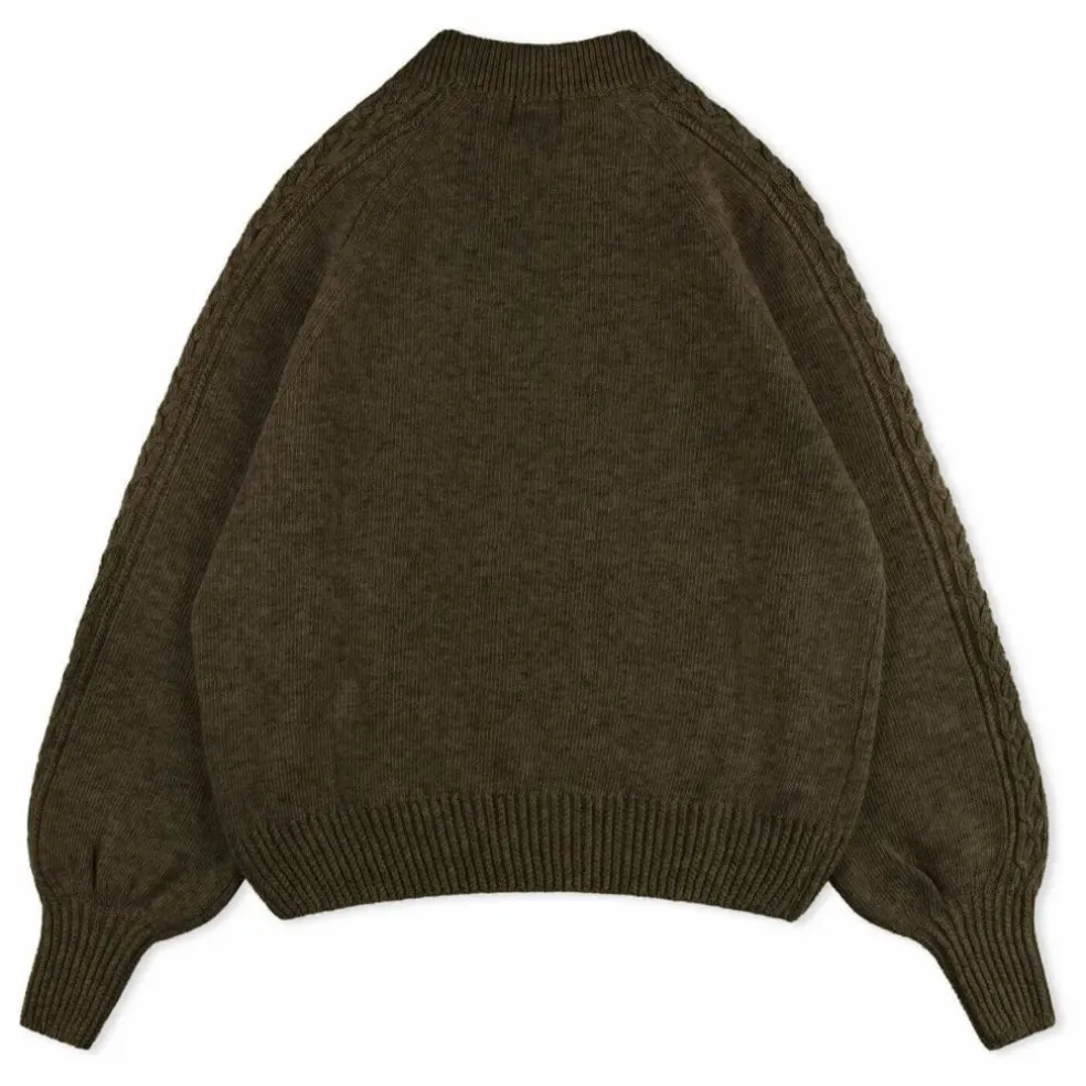 Pull Laine | Vert kaki