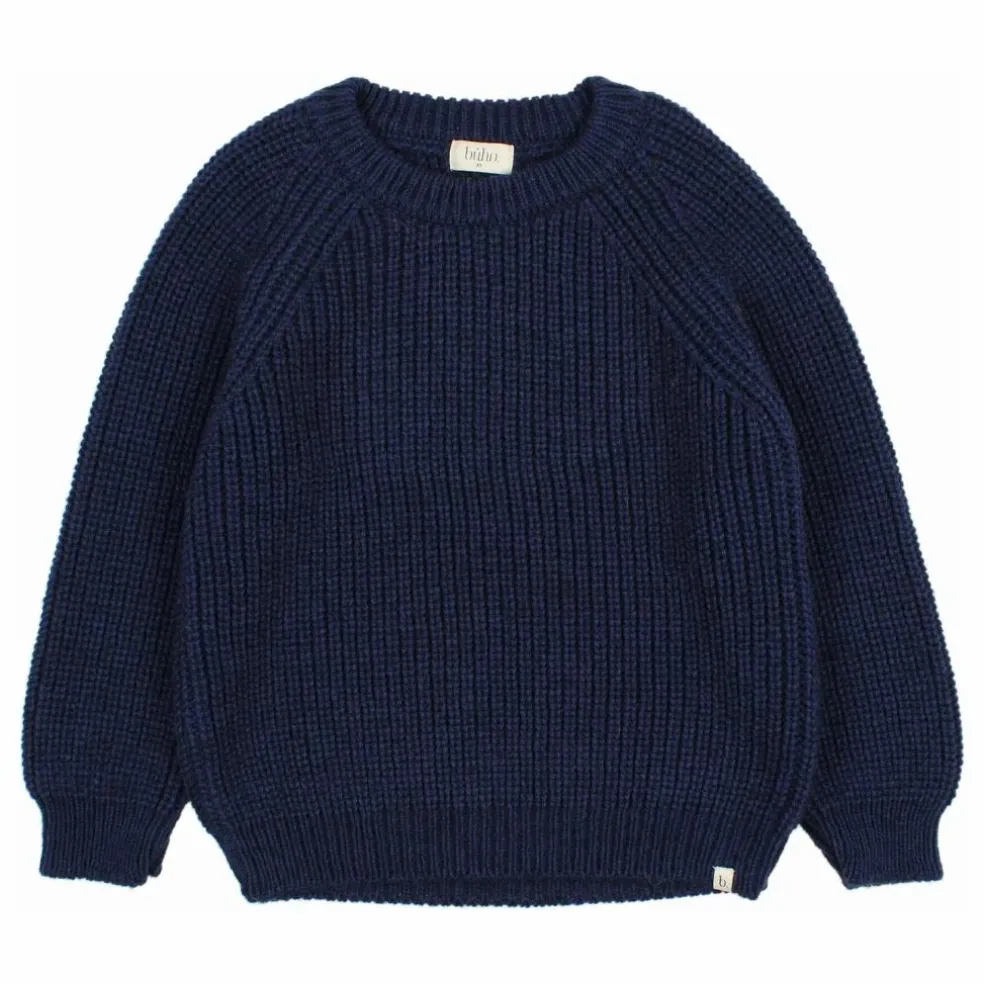 Pull Laine Alpaga | Bleu marine