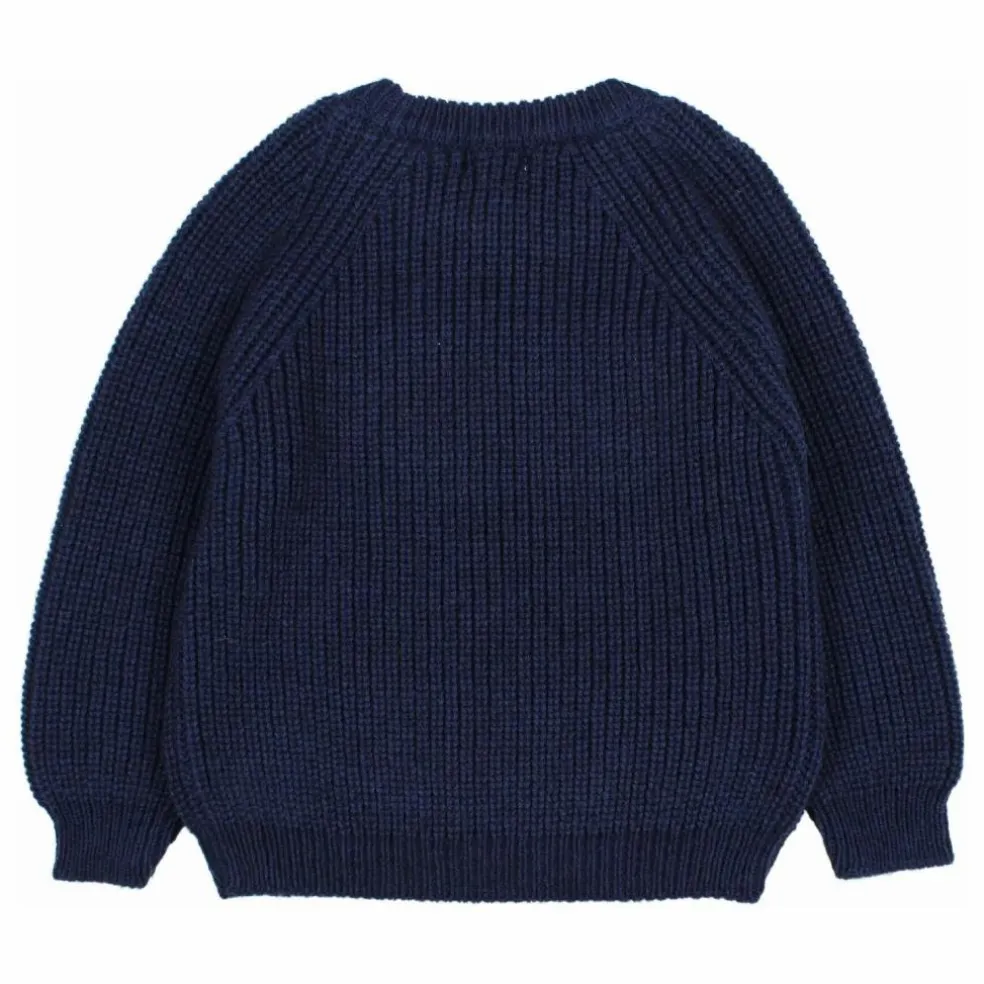 Pull Laine Alpaga | Bleu marine