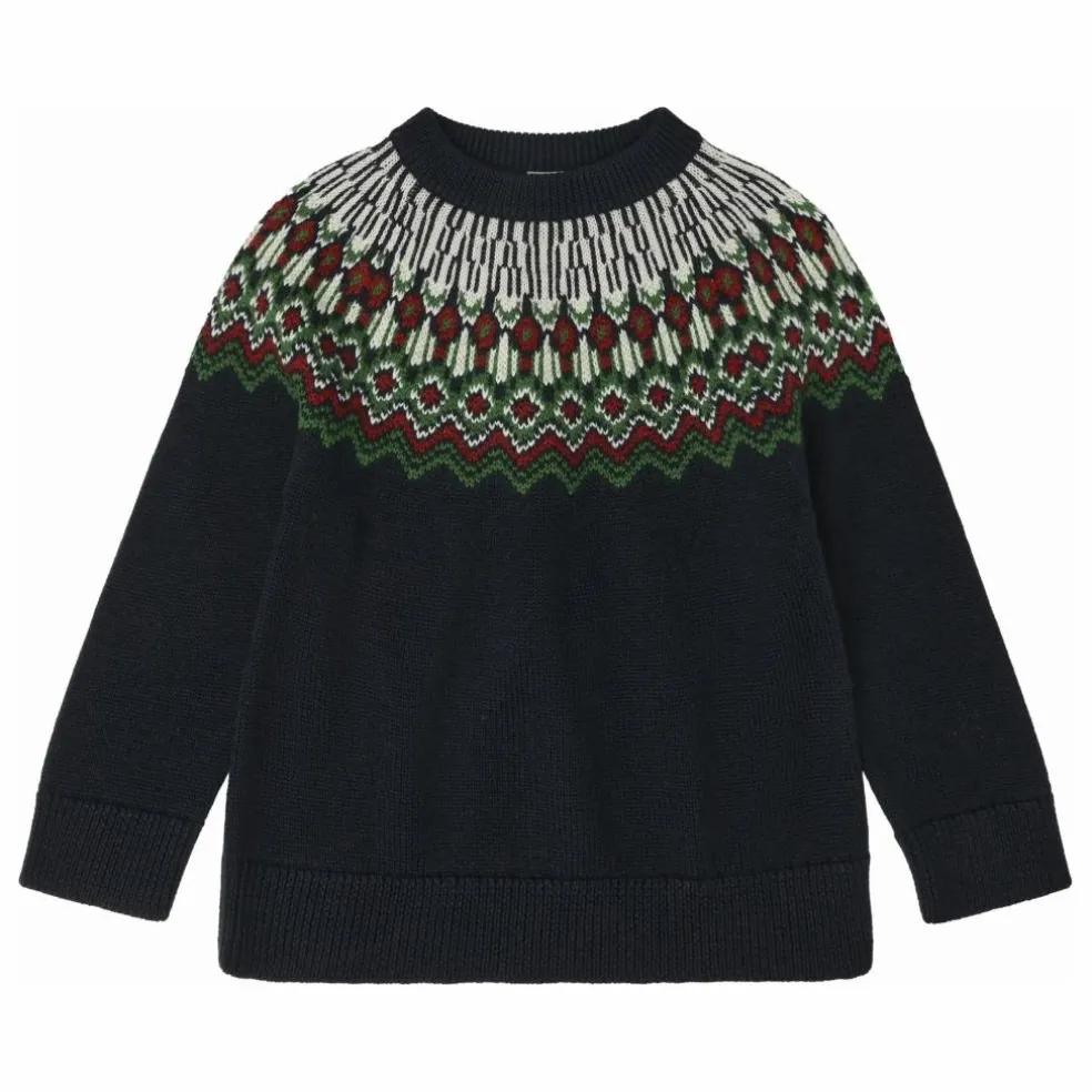 Pull Laine d'Agneau | Bleu marine