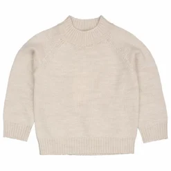 Pull Laine Mérinos | Beige chiné