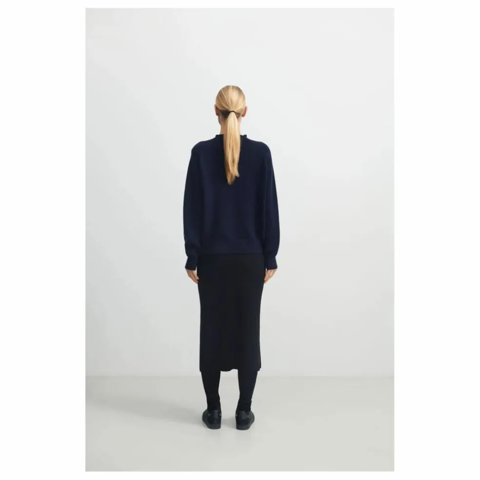 Pull Laine Mérinos - Collection Femme | Bleu marine