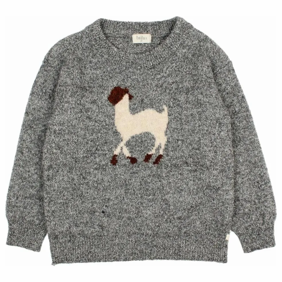 Pull Lama Fibres Recyclées | Gris