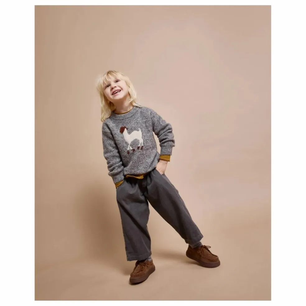 Pull Lama Fibres Recyclées | Gris