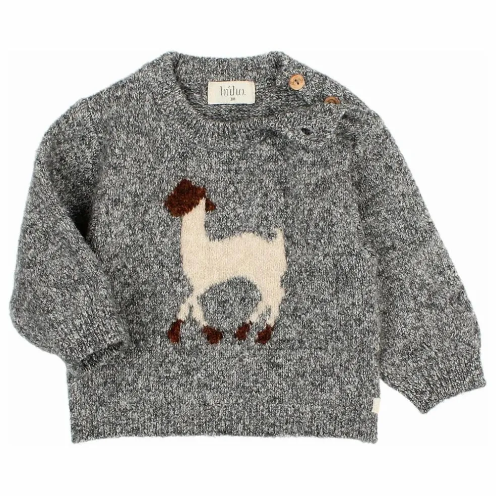 Pull Lama Fibres Recyclées | Gris