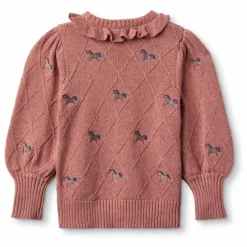 Pull Lucie Unicorne Coton Bio | Rose