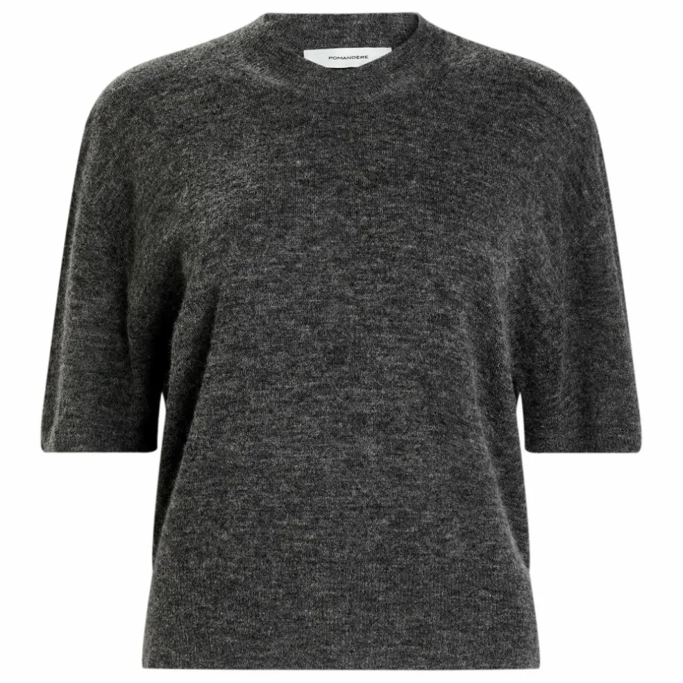 Pull Manches Courtes Alpaga | Gris
