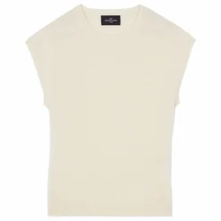 Pull Manches Courtes Ras de Cou Cachemire | Naturel