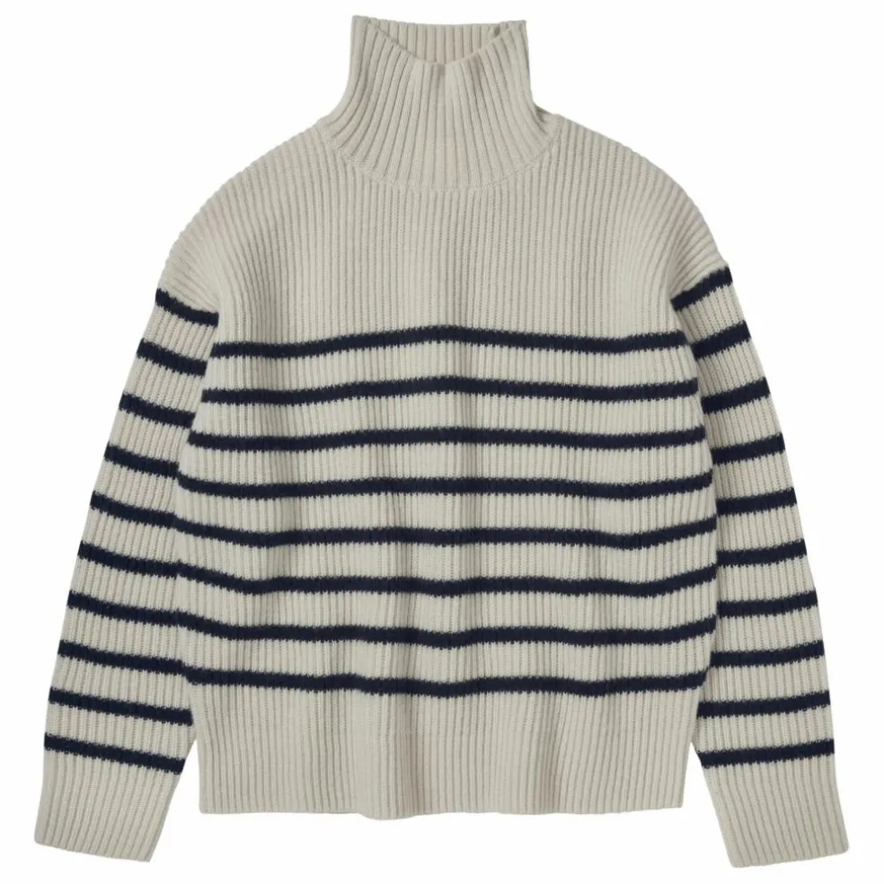 Pull Marinière Laine - Collection Femme | Ecru