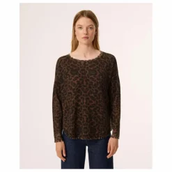 Pull Melah Léopard Cachemire | Marron