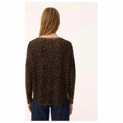 Pull Melah Léopard Cachemire | Marron