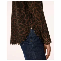 Pull Melah Léopard Cachemire | Marron