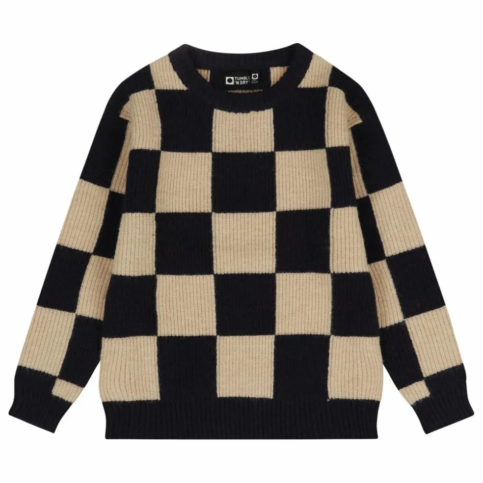 Pull Miles Damier | Noir