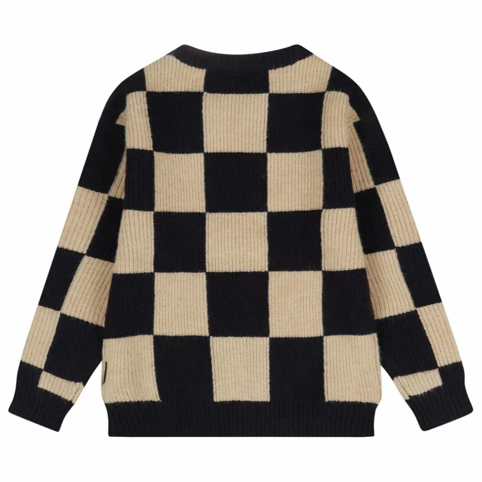 Pull Miles Damier | Noir