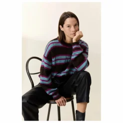 Pull Moove Rayé Super Kid Mohair | Marron