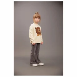 Pull Ours Intarsia Coton Bio | Ecru