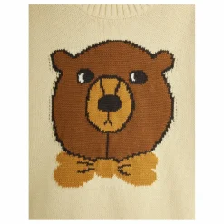 Pull Ours Intarsia Coton Bio | Ecru