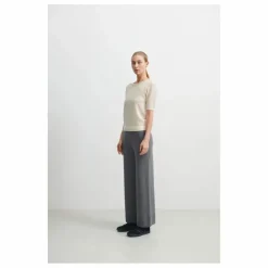 Pull Pointelle Maille Fine Laine Mérinos - Collection Femme | Ecru