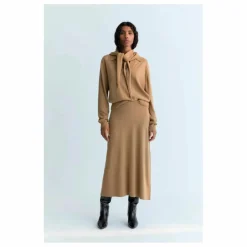Pull Polo Agatha Laine Extra Fine Recyclée | Camel
