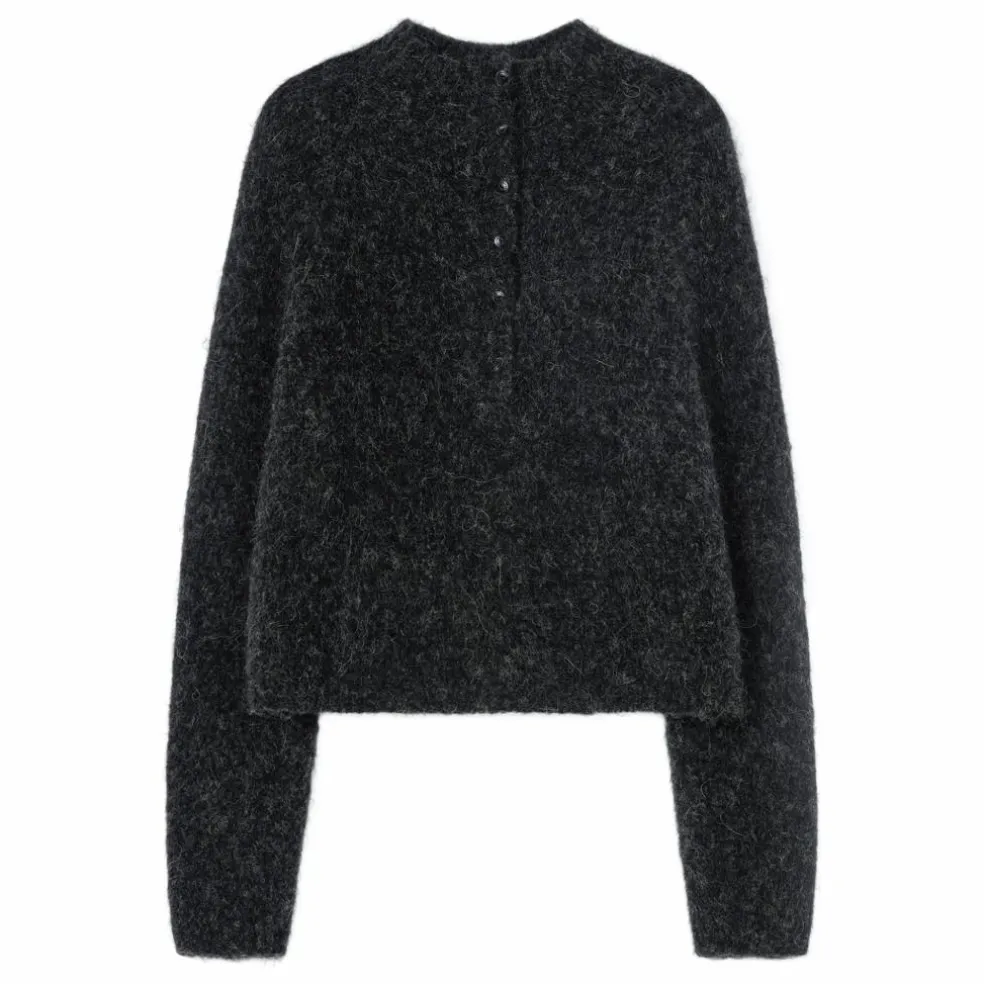 Pull Polo Baby Alpaga | Gris anthracite