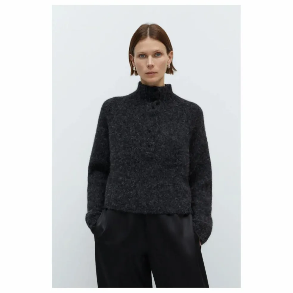 Pull Polo Baby Alpaga | Gris anthracite