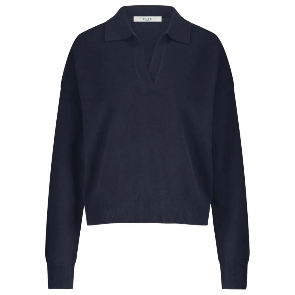 Pull Polo Dex Laine Mérinos | Bleu nuit