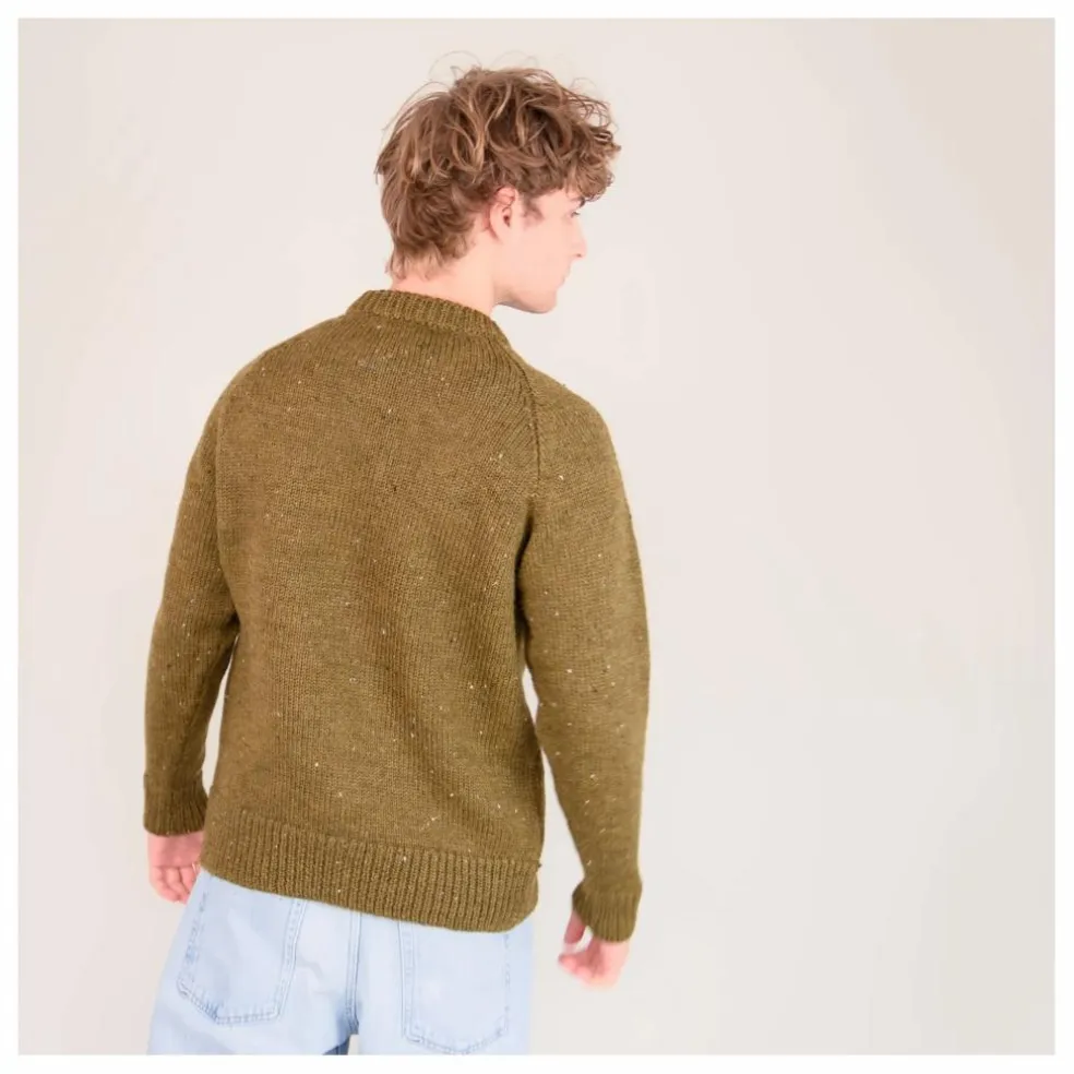 Pull Raglan Chunky Laine | Khaki