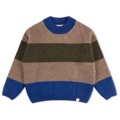Pull Rayé Laine | Bleu
