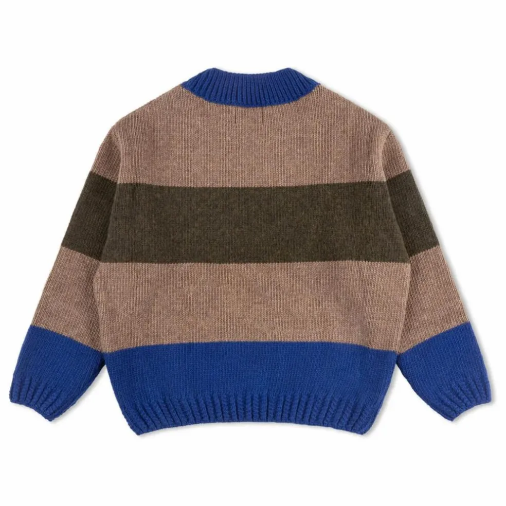 Pull Rayé Laine | Bleu