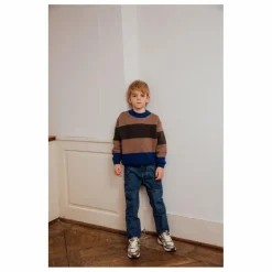 Pull Rayé Laine | Bleu